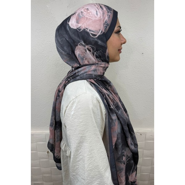 Desenli Soft Şal 036A